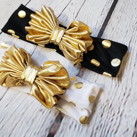Bundle of 2 - Big Bow Baby Headbands - Picture 5 of 7
